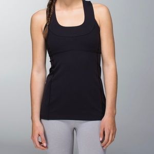 lululemon Black Scoop Neck Tank